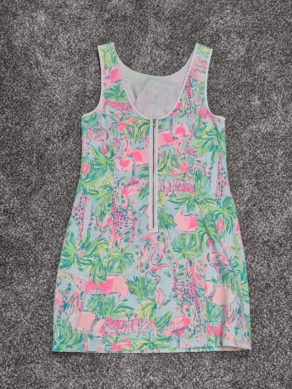 Lilly Pulitzer Mila Shift Dress Seasalt Blue on Parade Size 8 Nwot - Picture 4 of 8